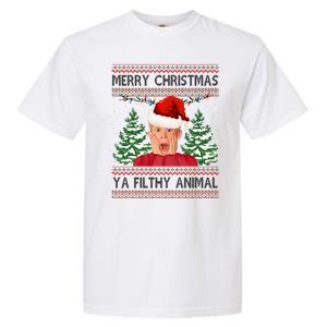 Merry Christmas Ya Filthy Animal Funny Ugly Christmas Garment-Dyed Heavyweight T-Shirt