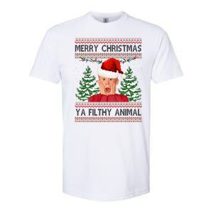 Merry Christmas Ya Filthy Animal Funny Ugly Christmas Softstyle CVC T-Shirt