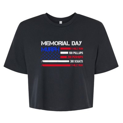 Memorial Day 1 Mile Run Murph Bella+Canvas Jersey Crop Tee