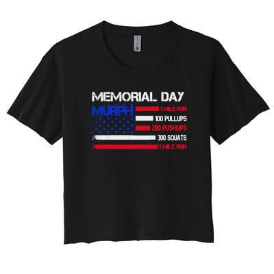 Memorial Day 1 Mile Run Murph Women's Crop Top Tee