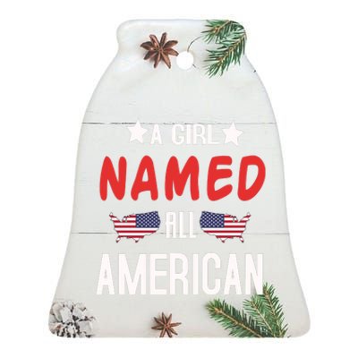 Memorial Day 18 Ceramic Bell Ornament