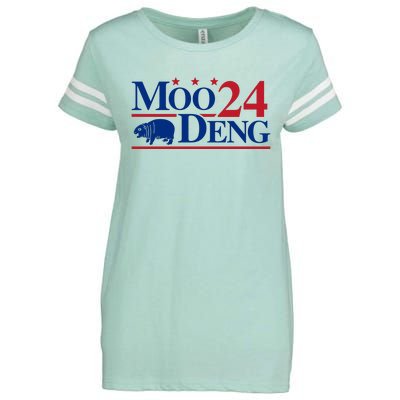 Moo Deng 2024 Enza Ladies Jersey Football T-Shirt