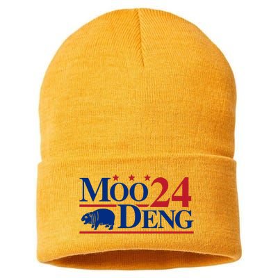 Moo Deng 2024 Sustainable Knit Beanie