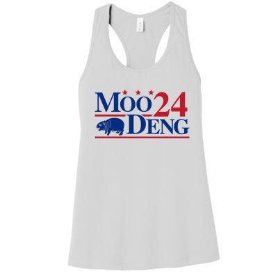 Moo Deng 2024 Women's Racerback Tank