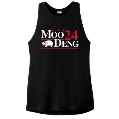 Moo Deng 2024 Ladies PosiCharge Tri-Blend Wicking Tank