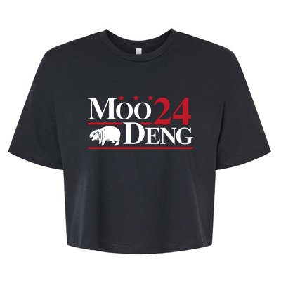 Moo Deng 2024 Bella+Canvas Jersey Crop Tee