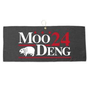 Moo Deng 2024 Large Microfiber Waffle Golf Towel