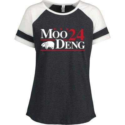 Moo Deng 2024 Enza Ladies Jersey Colorblock Tee