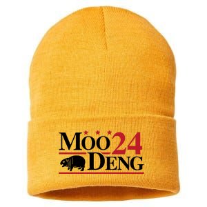 Moo Deng 2024 Sustainable Knit Beanie