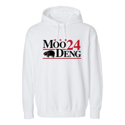 Moo Deng 2024 Garment-Dyed Fleece Hoodie