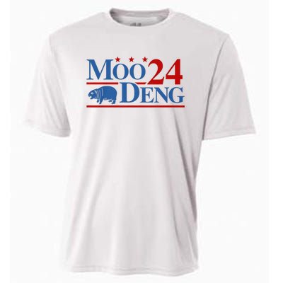 Moo Deng 2024 Moo Deng Moo Deng Cute Baby Hippo Cooling Performance Crew T-Shirt