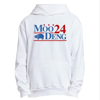 Moo Deng 2024 Moo Deng Moo Deng Cute Baby Hippo Urban Pullover Hoodie