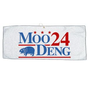 Moo Deng 2024 Moo Deng Moo Deng Cute Baby Hippo Large Microfiber Waffle Golf Towel