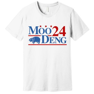 Moo Deng 2024 Moo Deng Moo Deng Cute Baby Hippo Premium T-Shirt