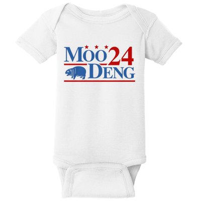 Moo Deng 2024 Moo Deng Moo Deng Cute Baby Hippo Baby Bodysuit