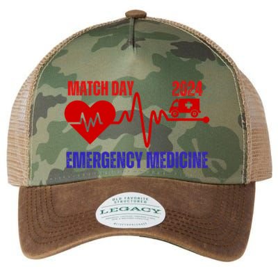 Match Day 2024 Emergency Medicine Resident Residency Legacy Tie Dye Trucker Hat