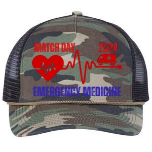 Match Day 2024 Emergency Medicine Resident Residency Retro Rope Trucker Hat Cap