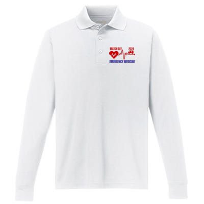 Match Day 2024 Emergency Medicine Resident Residency Performance Long Sleeve Polo