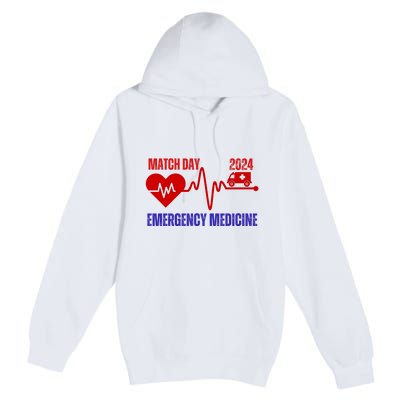 Match Day 2024 Emergency Medicine Resident Residency Premium Pullover Hoodie