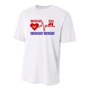 Match Day 2024 Emergency Medicine Resident Residency Youth Performance Sprint T-Shirt