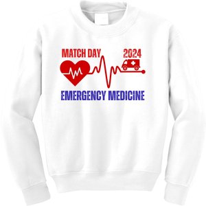 Match Day 2024 Emergency Medicine Resident Residency Kids Sweatshirt