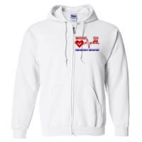 Match Day 2024 Emergency Medicine Resident Residency Full Zip Hoodie