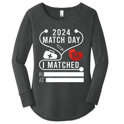 Match Day 2024 Medical School Residency Medicine Physicians Women's Perfect Tri Tunic Long Sleeve Shirt