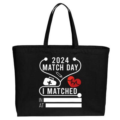 Match Day 2024 Medical School Residency Medicine Physicians Cotton Canvas Jumbo Tote