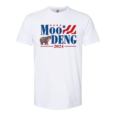 Moo Deng 2024 Moo Deng Moo Deng Cute Baby Hippo Softstyle CVC T-Shirt