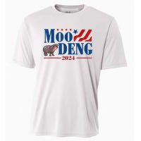 Moo Deng 2024 Moo Deng Moo Deng Cute Baby Hippo Cooling Performance Crew T-Shirt