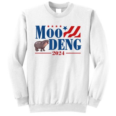 Moo Deng 2024 Moo Deng Moo Deng Cute Baby Hippo Sweatshirt