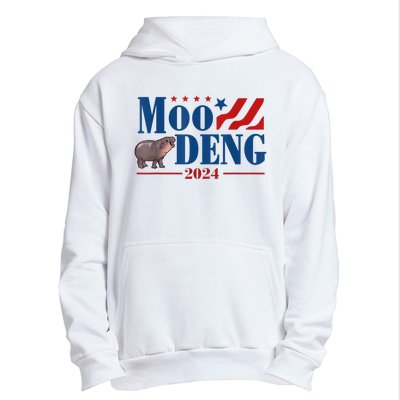 Moo Deng 2024 Moo Deng Moo Deng Cute Baby Hippo Urban Pullover Hoodie