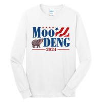 Moo Deng 2024 Moo Deng Moo Deng Cute Baby Hippo Tall Long Sleeve T-Shirt