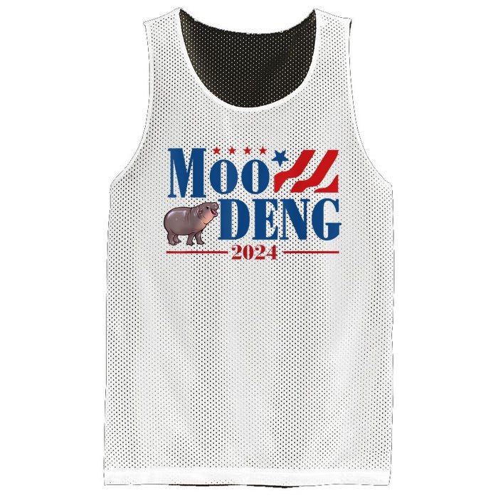 Moo Deng 2024 Moo Deng Moo Deng Cute Baby Hippo Mesh Reversible Basketball Jersey Tank