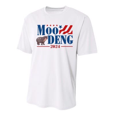 Moo Deng 2024 Moo Deng Moo Deng Cute Baby Hippo Performance Sprint T-Shirt