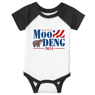 Moo Deng 2024 Moo Deng Moo Deng Cute Baby Hippo Infant Baby Jersey Bodysuit