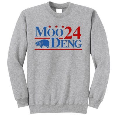 Moo Deng 2024 Moo Deng Moo Deng Cute Baby Hippo Tall Sweatshirt