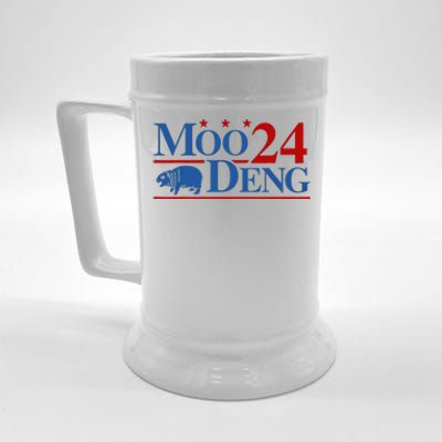 Moo Deng 2024 Moo Deng Moo Deng Cute Baby Hippo Beer Stein