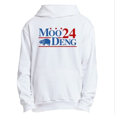 Moo Deng 2024 Moo Deng Moo Deng Cute Baby Hippo Urban Pullover Hoodie