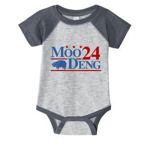 Moo Deng 2024 Cute Hippo Moo Deng Zoo For Animal Lovers Infant Baby Jersey Bodysuit