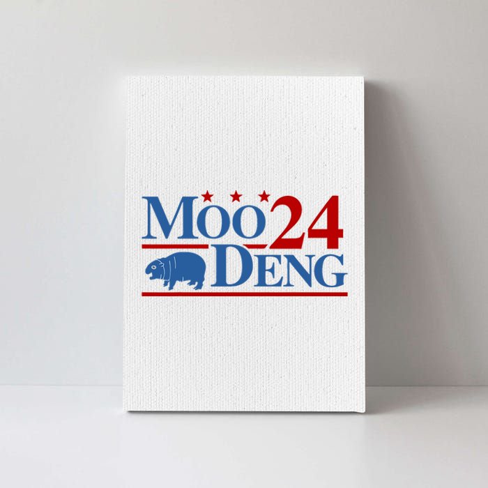 Moo Deng 2024 Cute Hippo Moo Deng Zoo For Animal Lovers Canvas