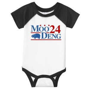 Moo Deng 2024 Cute Hippo Moo Deng Zoo For Animal Lovers Infant Baby Jersey Bodysuit