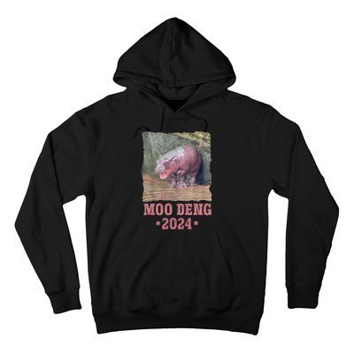 Moo Deng 2024 Moo Deng Moo Deng Cute Baby Hippo Hoodie