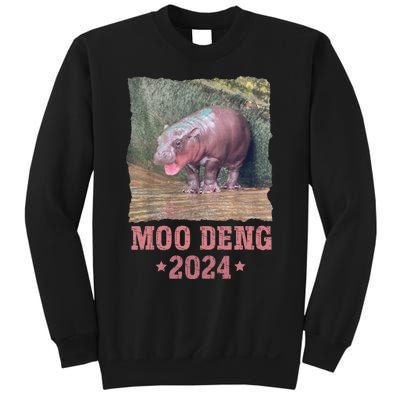 Moo Deng 2024 Moo Deng Moo Deng Cute Baby Hippo Sweatshirt