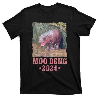 Moo Deng 2024 Moo Deng Moo Deng Cute Baby Hippo T-Shirt