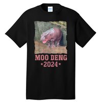 Moo Deng 2024 Moo Deng Moo Deng Cute Baby Hippo Tall T-Shirt