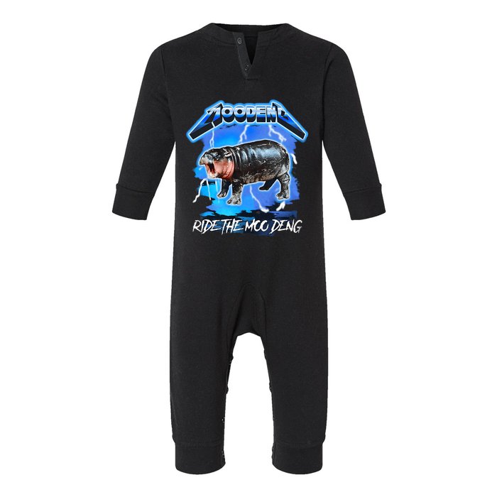 Moo Deng 2024 Moo Deng Moo Deng Cute Baby Hippo Infant Fleece One Piece