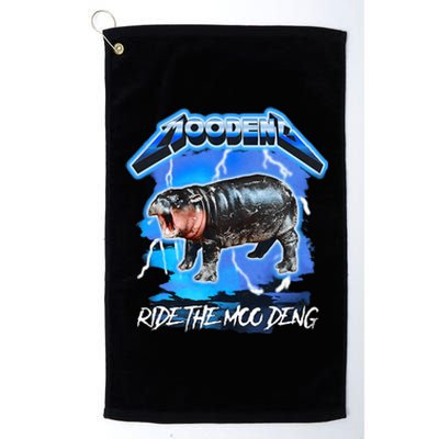 Moo Deng 2024 Moo Deng Moo Deng Cute Baby Hippo Platinum Collection Golf Towel