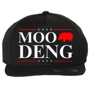 Moo Deng 2024 Election Funny Vote Hippo Political Moo Deng Wool Snapback Cap