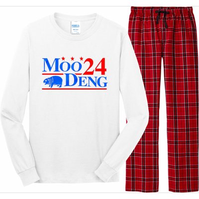 Moo Deng 2024 Moo Deng Vote Election Long Sleeve Pajama Set